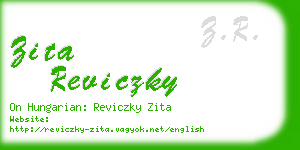 zita reviczky business card